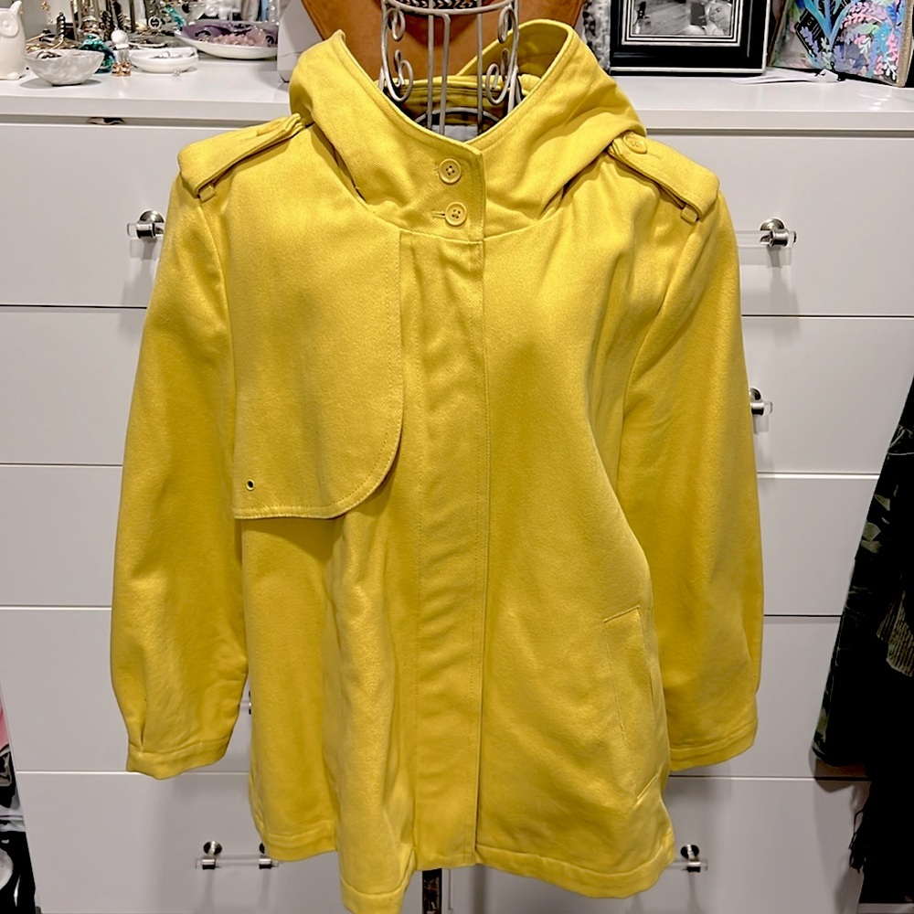 Gap cotton hooded zippered jacket, size M